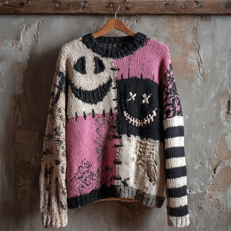 Sudadera con Estampado Gráfico 3D para Mujer, Halloween, Cuello Redondo, Manga Larga, Holgada, para Fiesta Navideña, Uso Diario Casual