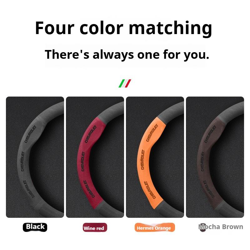 Car Steering Wheel Cover For Chevrolet Aveo Bolt Onix Cruze Spark Cavalier Colorado Lacetti Trailblazer Silverado Tahoe Traverse