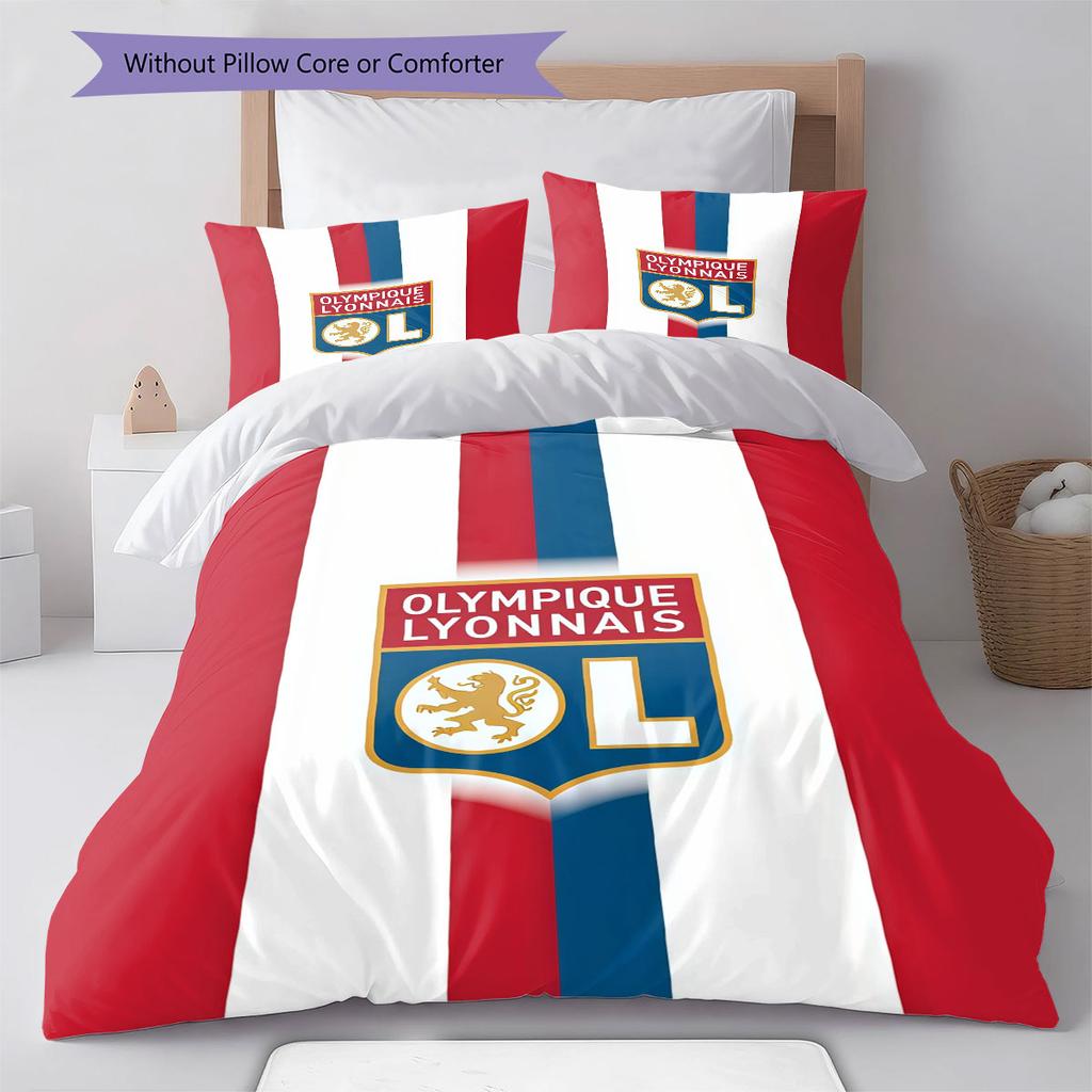 OL Logo Bedding Quilt Set Quilt Cover Pillowcase Home Decoration Birthday Gift (1 * Duvet Cover + 2 * Pillowcase, Without Core)