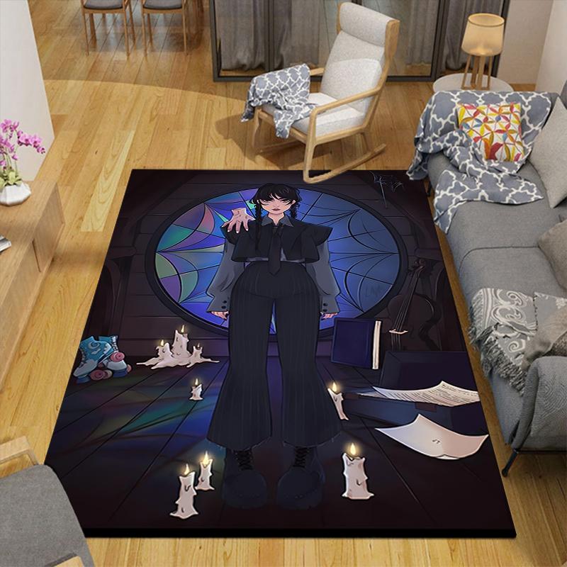 1Pc Gothic Witch'S Ritual Rug, Office Carpet Indoor Outdoor Doormat, Non-Slip, Comfortable, Living, Christmas Halloween, Xmas Gift N1396
