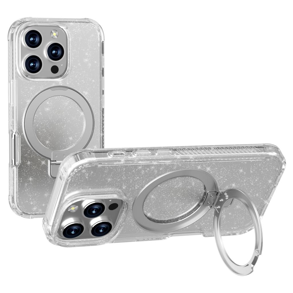 GW20 Für iPhone 16 Pro Max Hülle Kompatibel mit MagSafe Skin-Touch TPU+PC Ständer Handyhülle