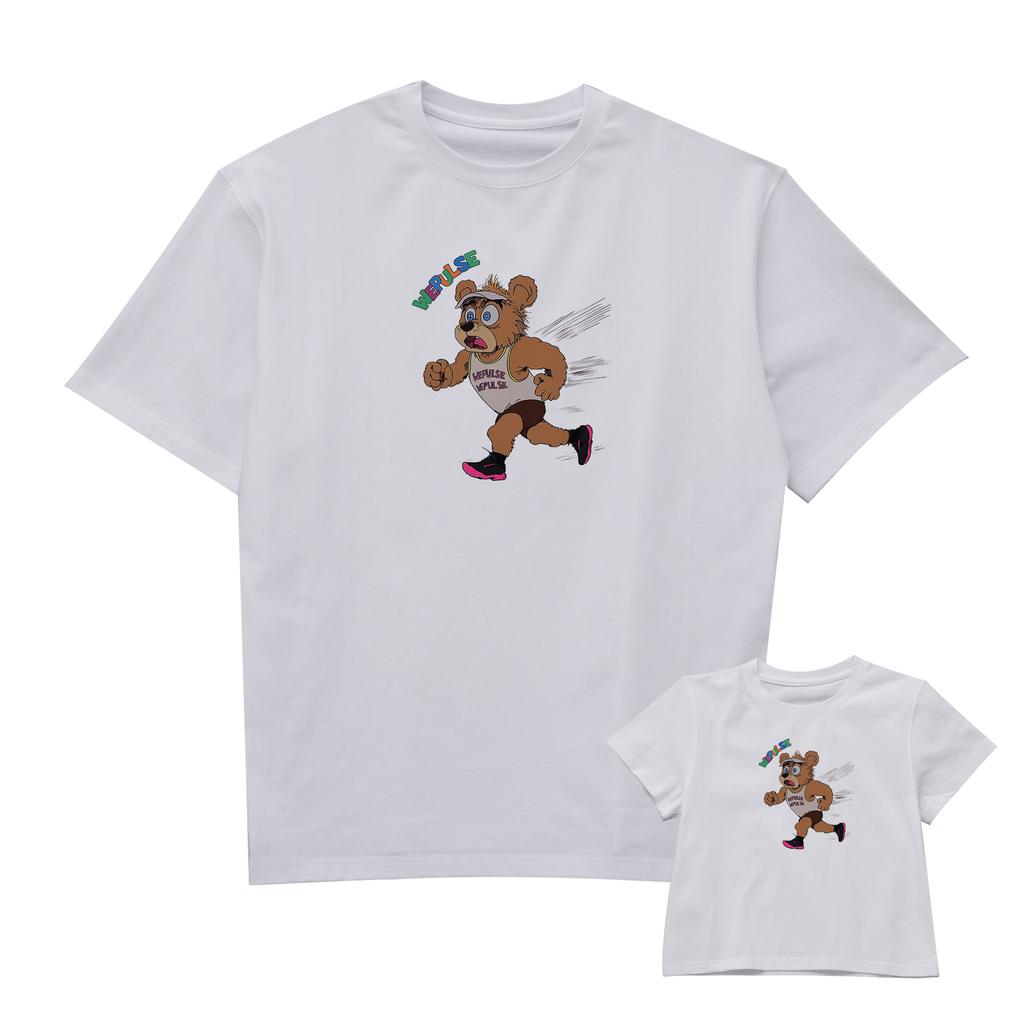 Wipeolseu Running Bear Tee White