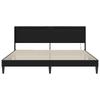 LED Light Strip Bed Frame Black 180 x 200 cm Faux Leather