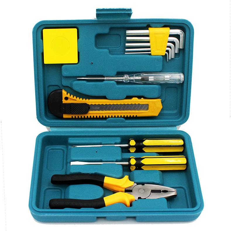 8-piece Set 9-piece Set 12-piece Set 16-piece Set Car Home Dual-purpose Combination Toolbox Car Hardware Tool Set Gifts