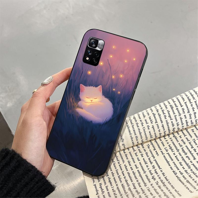 Lovely Cat Funda Phone Case For Xiaomi Redmi note 14 Pro 14 13 12 11 10 Pro 14S 12S 11S Redmi 14C 13C 10