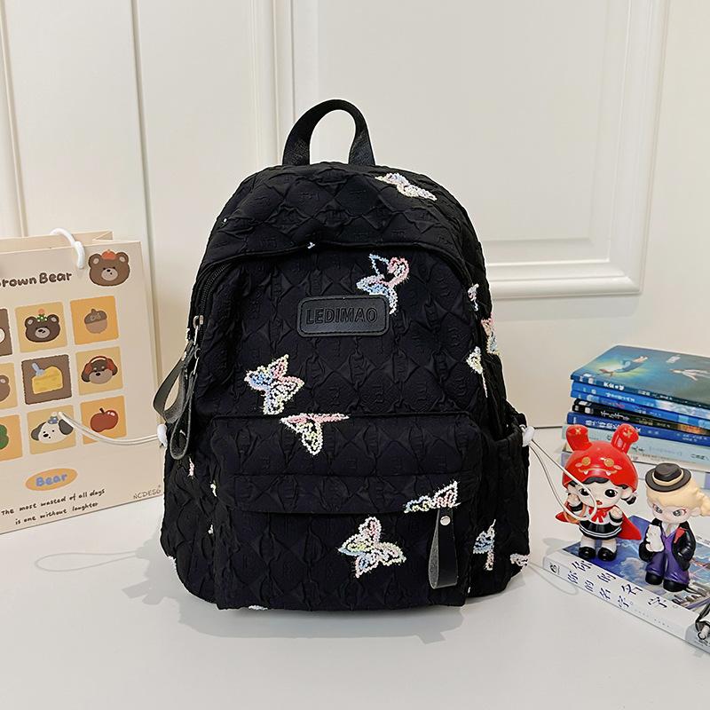 

Школьный рюкзак в стиле ins для девочек, школьный рюкзак с высокой ценностью, бабочка, ранний рост, женский, легкий, снижающий нагрузку