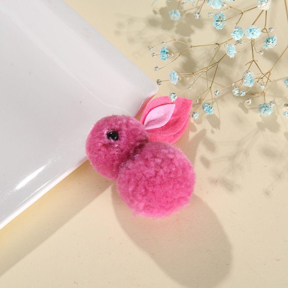 

for Children Three-Dimensional Clip Accessories Easter Ornaments Plush Rabbit Ornament Felt Ball