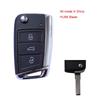 Cocolockey Fernbedienung Klappschlüssel Hülle Für Vw Polo Golf7 Mk7 Tiguan Für Skoda Octavia Kodiaq Karoq Für Seat Ateca Auto Zubehör