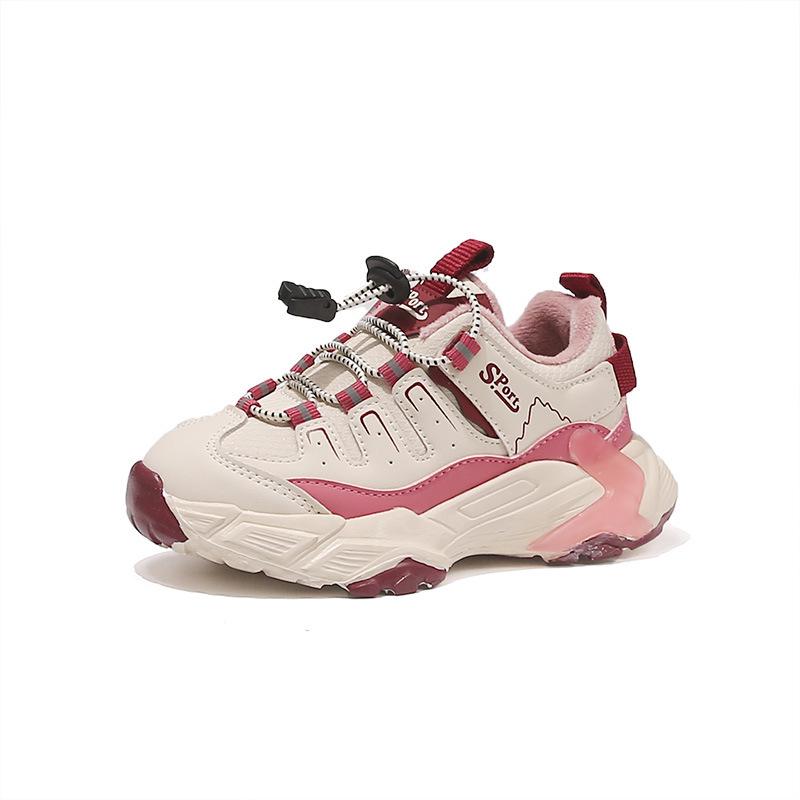 

2025 Winter Kids Non-Slip Cotton Sports Shoes – Warm, Comfortable, Fashionable for Medium & Large Children Size 28 - 17.8cm