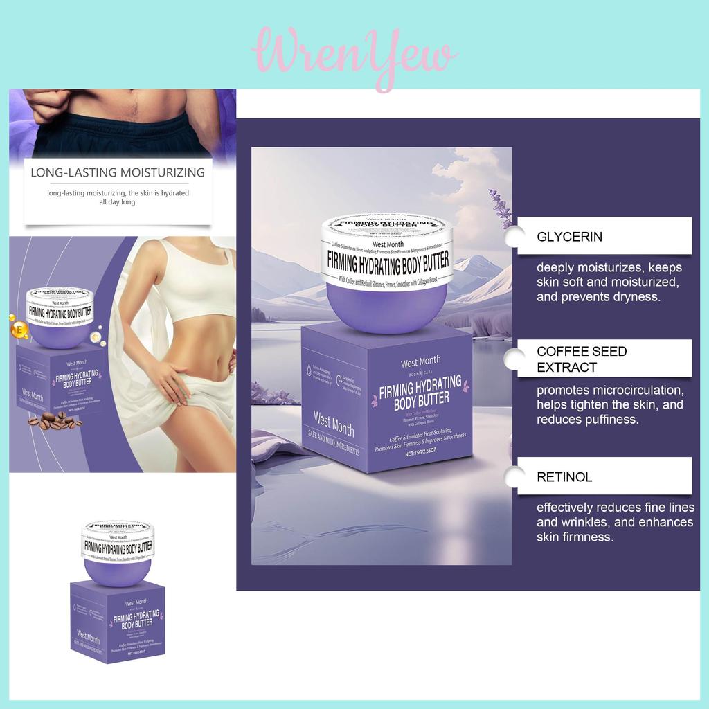 Hydrating West Month Body Sculpting Massage Cream For Nourishing Skin Care