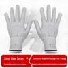 Silver Fiber Microcurrent Massage Gloves for Beauty & Physiotherapy
