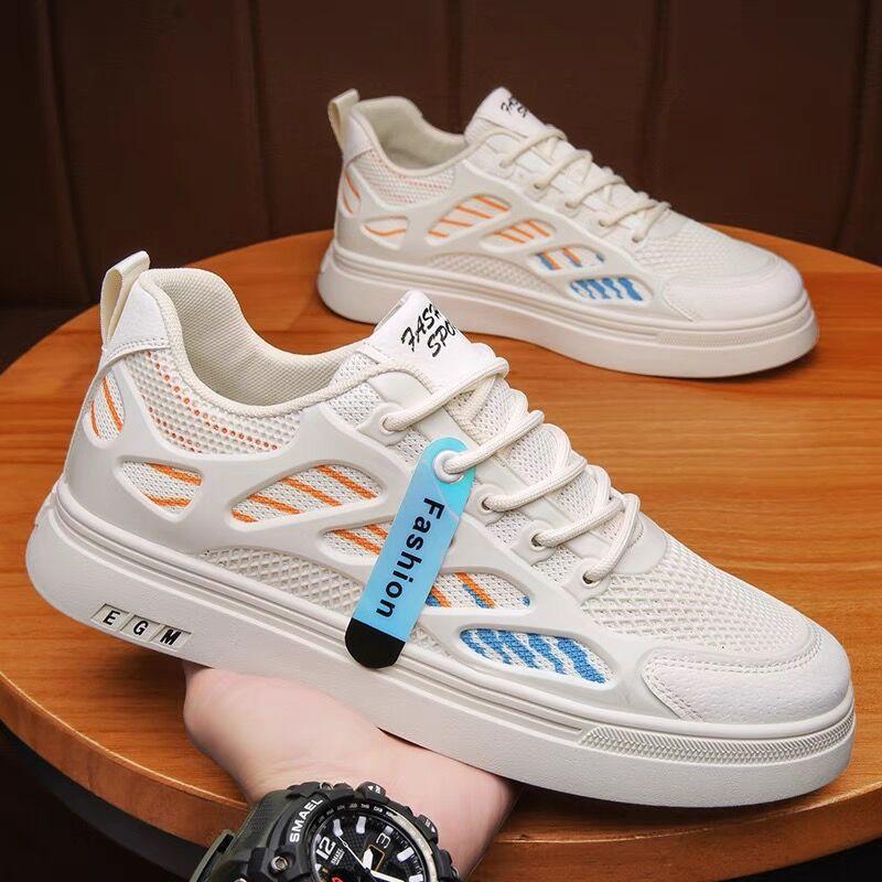 Wiosenne nowe oddychające męskie buty deskorolkowe z niską cholewką wszechstronne buty studenckie trendy męskie codzienne męskie buty