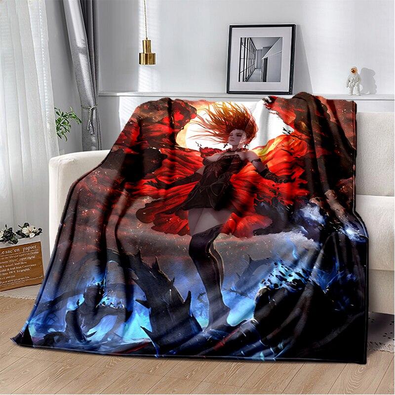 Scarlet Witch blanket sofa bed Plush blanket animation custom blanket  flannel warm soft plush Halloween thin blanket
