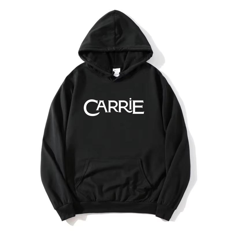 Horror Film Carriee Letter Print Hoodies Men Woman Harajuku Hip Hop Punk Sweatshirts Warm Yet Not Bulky for Autumn & Winter