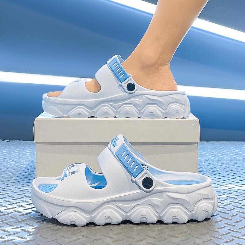New men's sandals big size thick-soled lightweight slippers men's fashionable casual sports sandals breathable beach shoes men