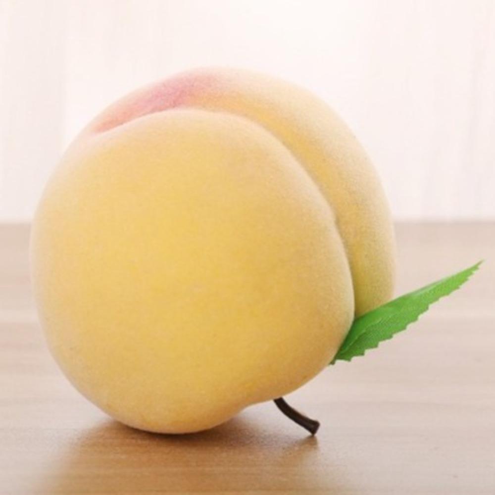 10pcs Realistic Fake Peach Fruit Handicrafts Simulation Peach Model Faux Fruit Ornament  Home Decor
