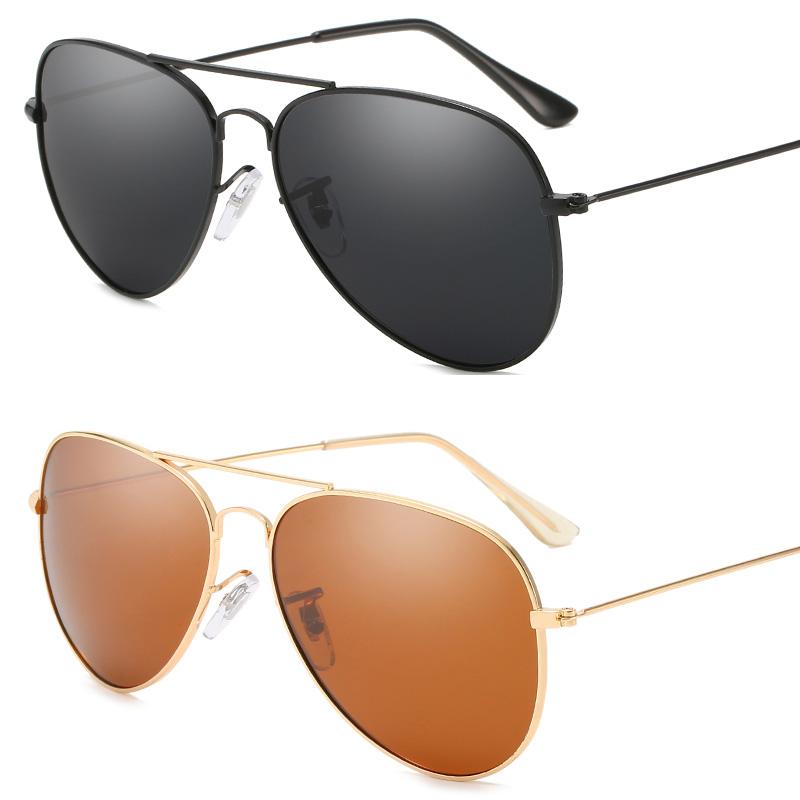 

2PCS Vintage Double Girder Metal Sunglasses Women Men Retro Fashion Luxury Sun Glasses Outdoor Driving Male Female Glasses UV400