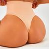 3pcs Large Size Women Summer Sexy Body Shaping Belly Strong Hip Breathable High Waist Thong Underwear