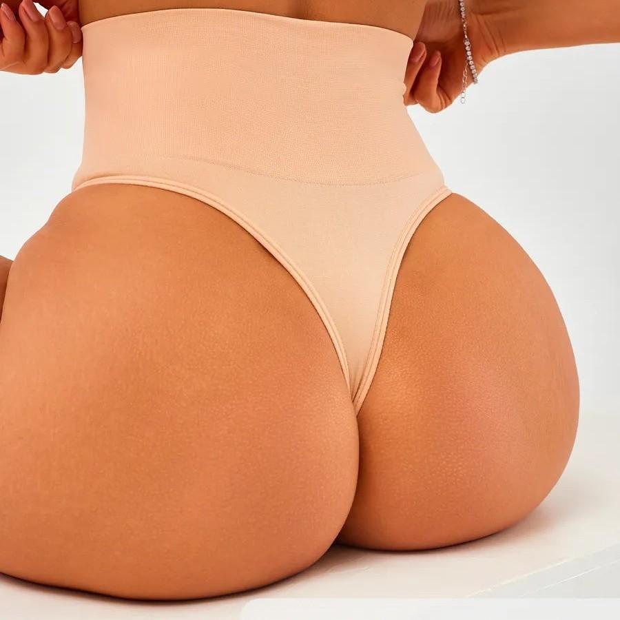3pcs Large Size Women Summer Sexy Body Shaping Belly Strong Hip Breathable High Waist Thong Underwear