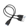 Usb3.0 One To Two Extension Cable Usb Computer 1 To 2 Power Splitter Female/Male To Two Male/ Female Converter