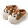 2024 new    autumn and winter cute squirrel home slippers home warm lightweight thick-soled couple slippers