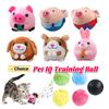 Electronic Pet Dog Toy Ball Bite Resistant Funny Interactive Squeaky Toys Self-Moving Chewable for Dog Indoor Playing