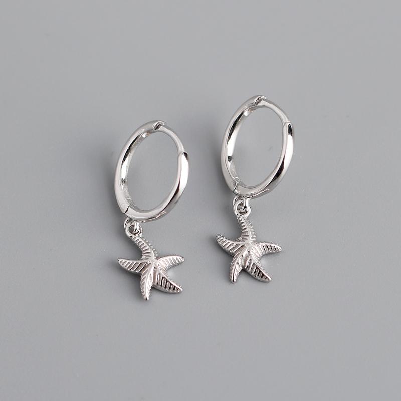 Fashion Silver Jewelry Sets 925 Sterling Silver Moon Star Snake Dangle Earring Huggie Earrings Gold Plated Hoop Earrings Women