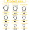 600 Stainless Steel Spring Lock Washer Kits, (M2.5-M12) 9 Sizes of Washer Combinations