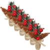 6Pcs Christmas Napkin Rings Berry Wreath Design Xmas Napkin Buckles Simulation Berries Party Table Decor Xmas Serviette Buckle