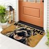 1Pcs Anti Fatigue Kitchen Rugs Welcome Bulldog Print Waterproof Non Slip Thick Cushioned Mat
