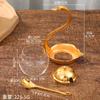 Top Zinc Alloy Condiment Pot Seasoning Container Spice Ceramics Glass Jar Salt Sugar Bowl Pepper Coffee Storage Organizer