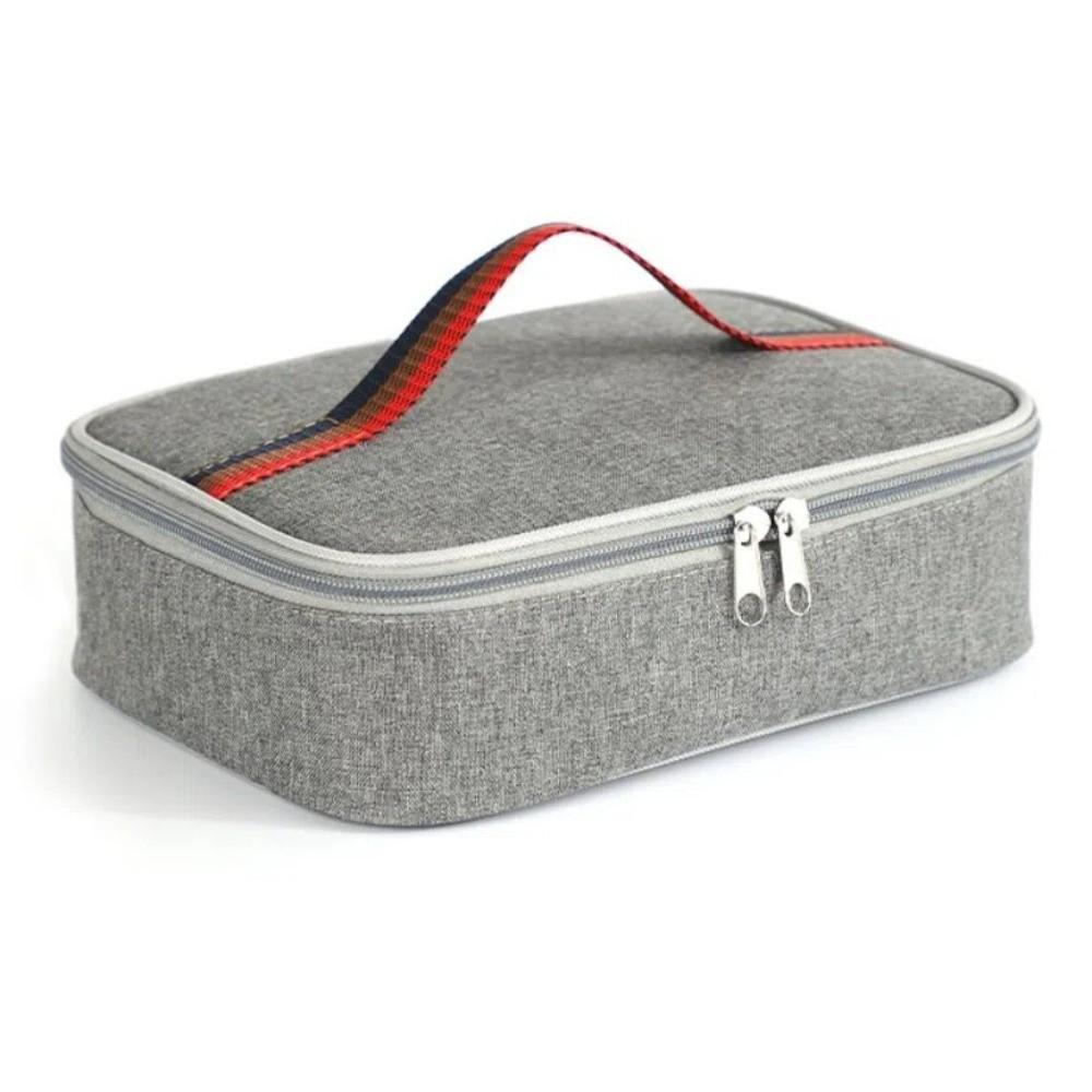 Square Lunch Box Thermal Insulated Lunch Pail Soft Cooler Lunch Bag Work
