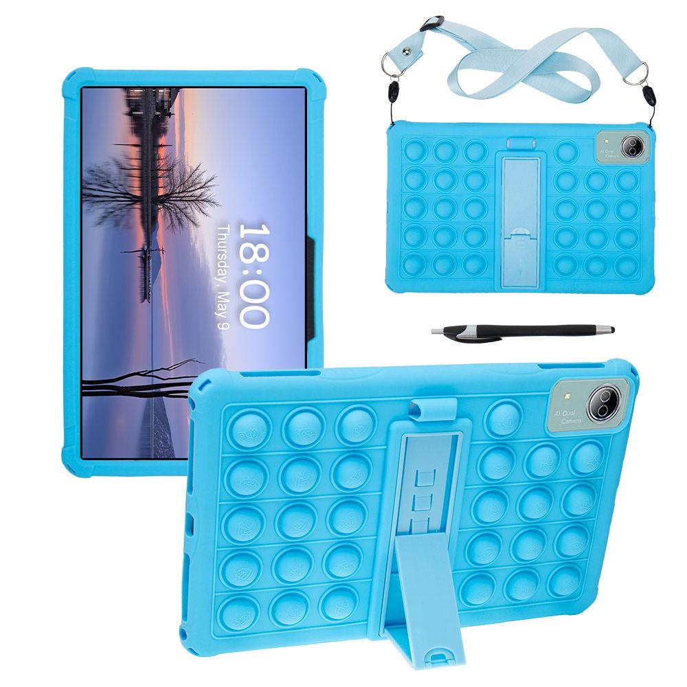 Etui Bubble Soft Stand dla Doogee T20 Ultra / T40 Pro 12 cali Funda Bezpieczne dla dzieci Silikonowe Etui Ochronne na Tablet