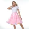 Adult Lolita Super Puffy Hexagonal Mesh Skirt Petticoat for Cosplay Dance