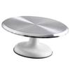 Supporto Girevole per Decorare Torte da 10 Pollici Piatto Girevole Professionale in Lega di Alluminio per Decorazione Torte Casalinga Accessori Bianco