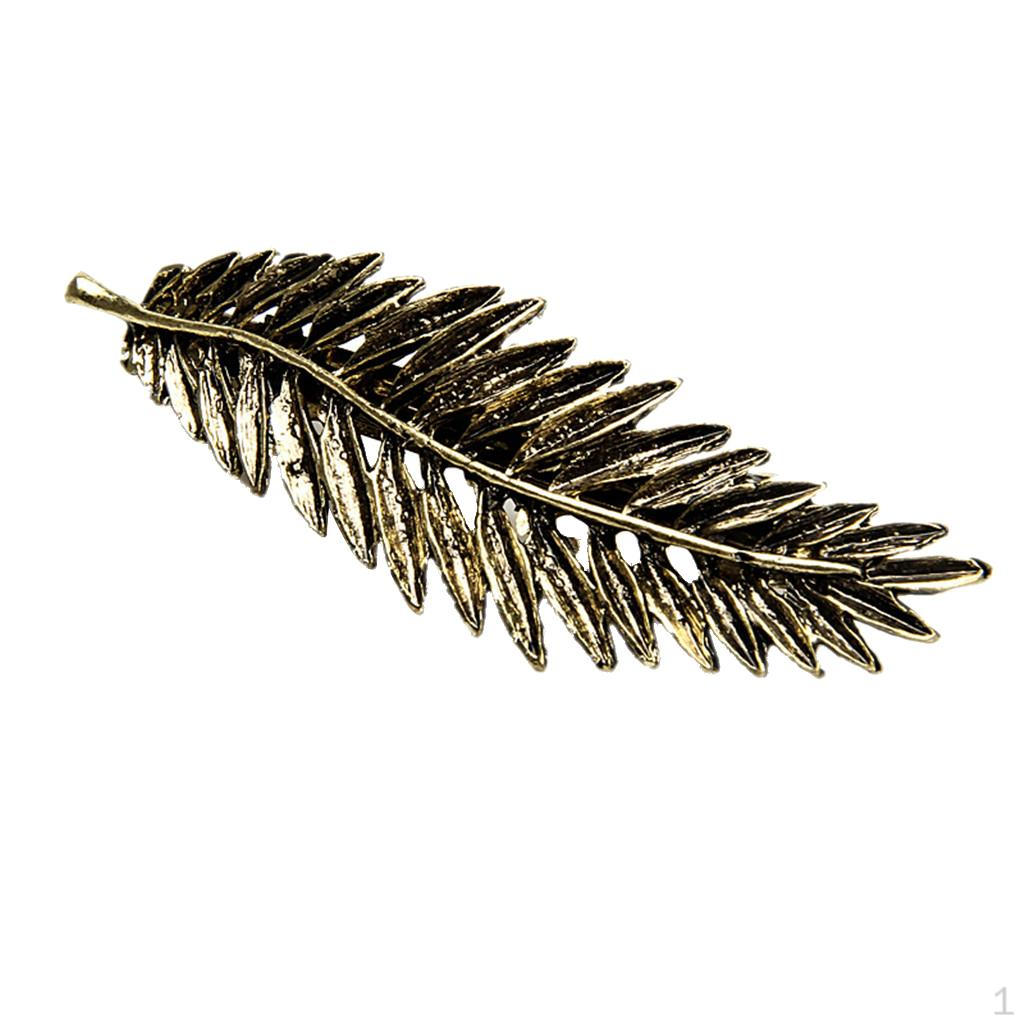 

Листя Форми Пера Затискач для Волосся Шпилька Прикраси Antique Bronze