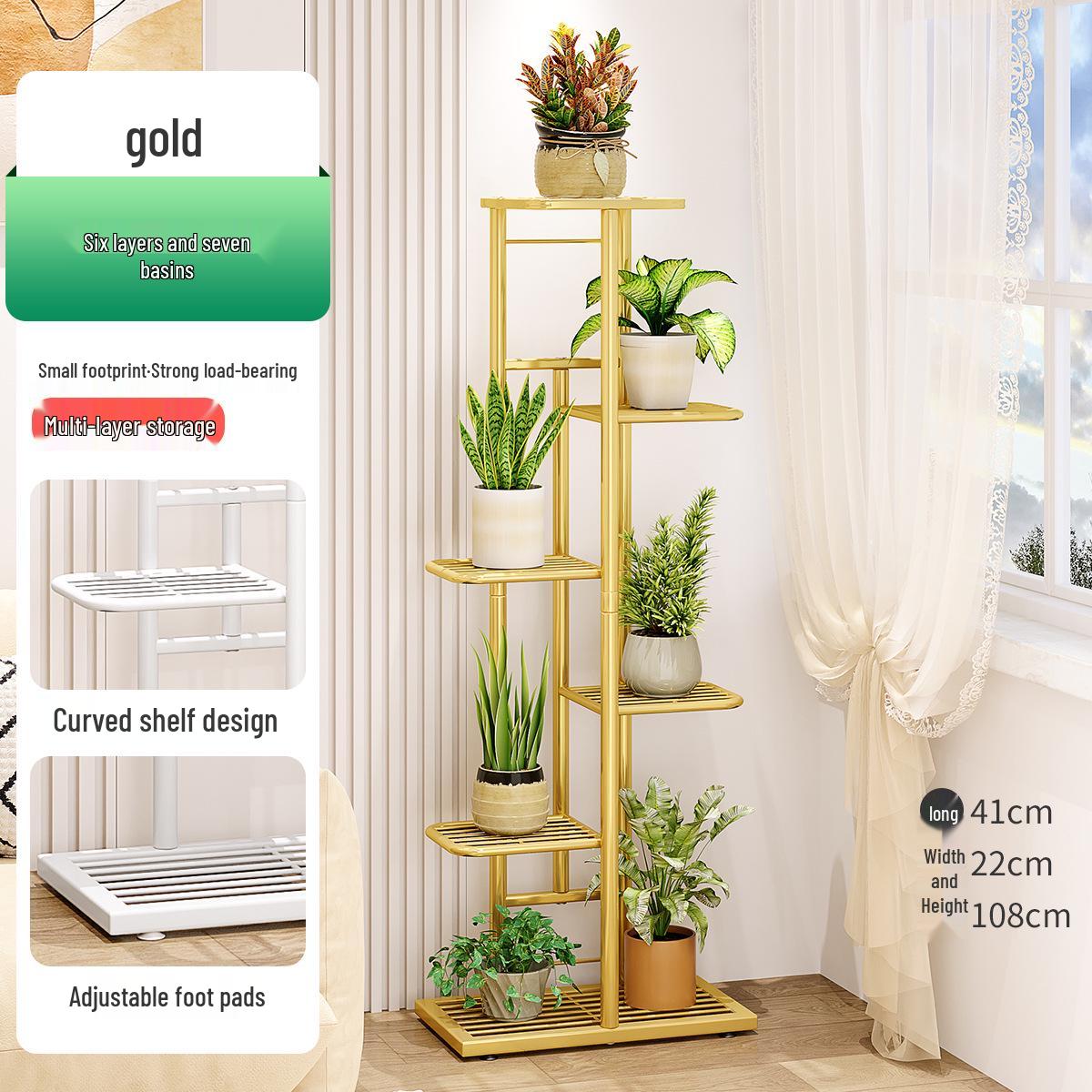 

Европейская кованая железная подставка для цветов - Многоярусная подставка для суккулентов и горшков для помещений/улицы