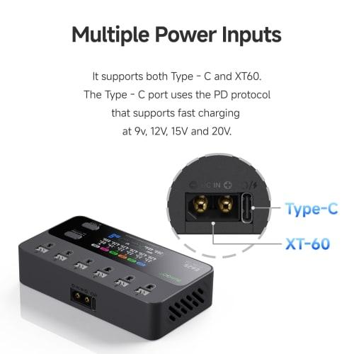 ISDT E625 Lipo Charger 6-Channel Lipo Battery Discharger
