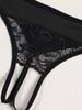 Lace Crotchless Thong Sexy See-through Panties for Women Underwears Erotic Crotch Opening Intimates Lingerie S M L XL
