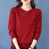 Fall Winter Women's Knitwear Loose Crew Neck Plus Size Sweater Solid Color Pullover Knit Top Jumper