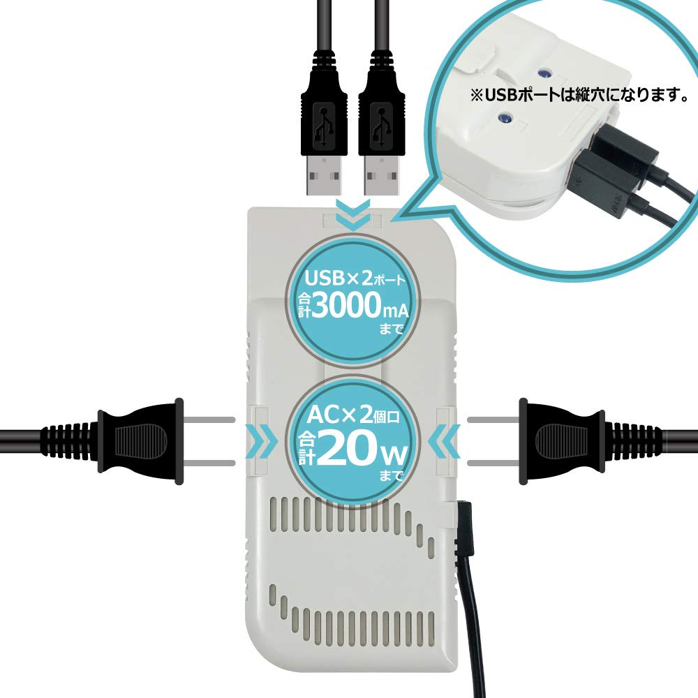 Charging Set 4 Down Transformer with USB Syspla (20W + II) CSW-20WUP-W