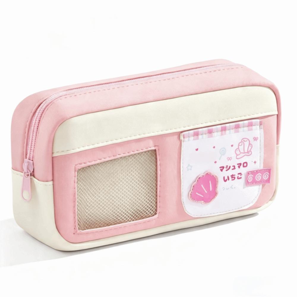 Clear Window Pencil Bag Transparent Window Pencil Pouch Aesthetic Stationery Bag School