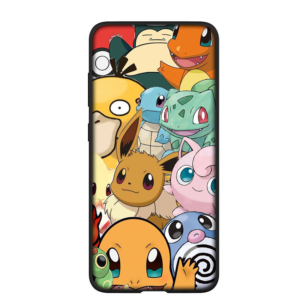 Handyhülle für Samsung Galaxy S25 S23 S22 S24 Ultra FE Plus A05 A06 A15 A16 A36 A37 A35 A52 A54 A55 A56 A57 A25 A53 A17 Anime Pokemon GO Pikachu Hülle