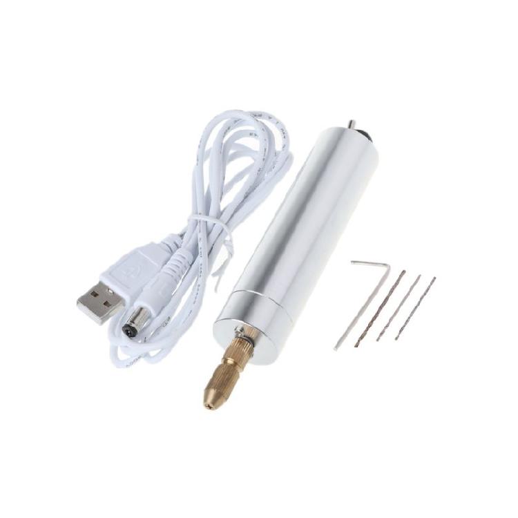 Mini Micro Electric Aluminum Hand Drill Portable Handheld Drill 0.7/1.0/1.2mm