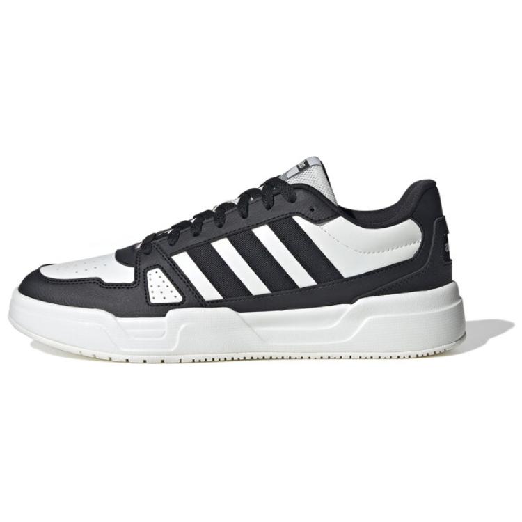Adidas Lite Baller Classic Retro Casual Slip Resistant Breathable Low Top Skate Shoes Men Sneakers Black White JR5232