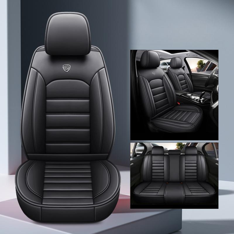 Full Set Car Seat Covers , Breathable Leather Automotive  Seat Covers Compatible with Most Vehicles, Cars