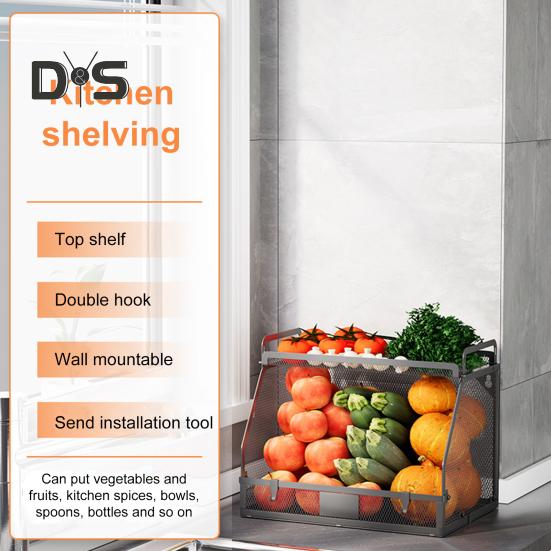 Suport de depozitare pentru coșuri cu fructe de capacitate mare, cu încărcătură puternică, îngroșat, stivuibil, coș cu fructe, legume, organizator de blat