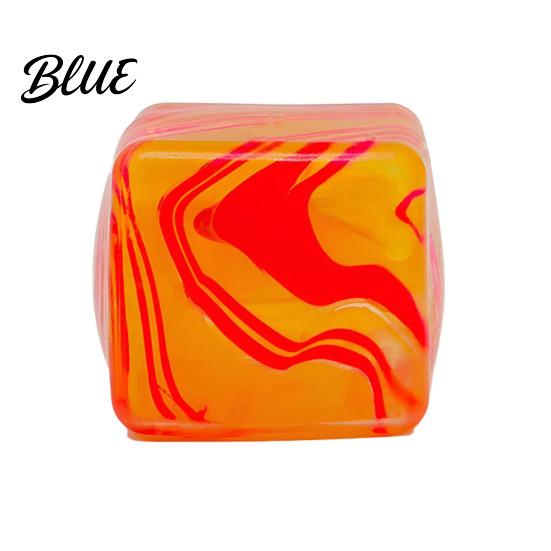 Slow Rebound Stress Cube Flow Texture Toy Anxiety Relief Squeeze Sensory Home Office Relaxation TPR Decompression Ball Pinch