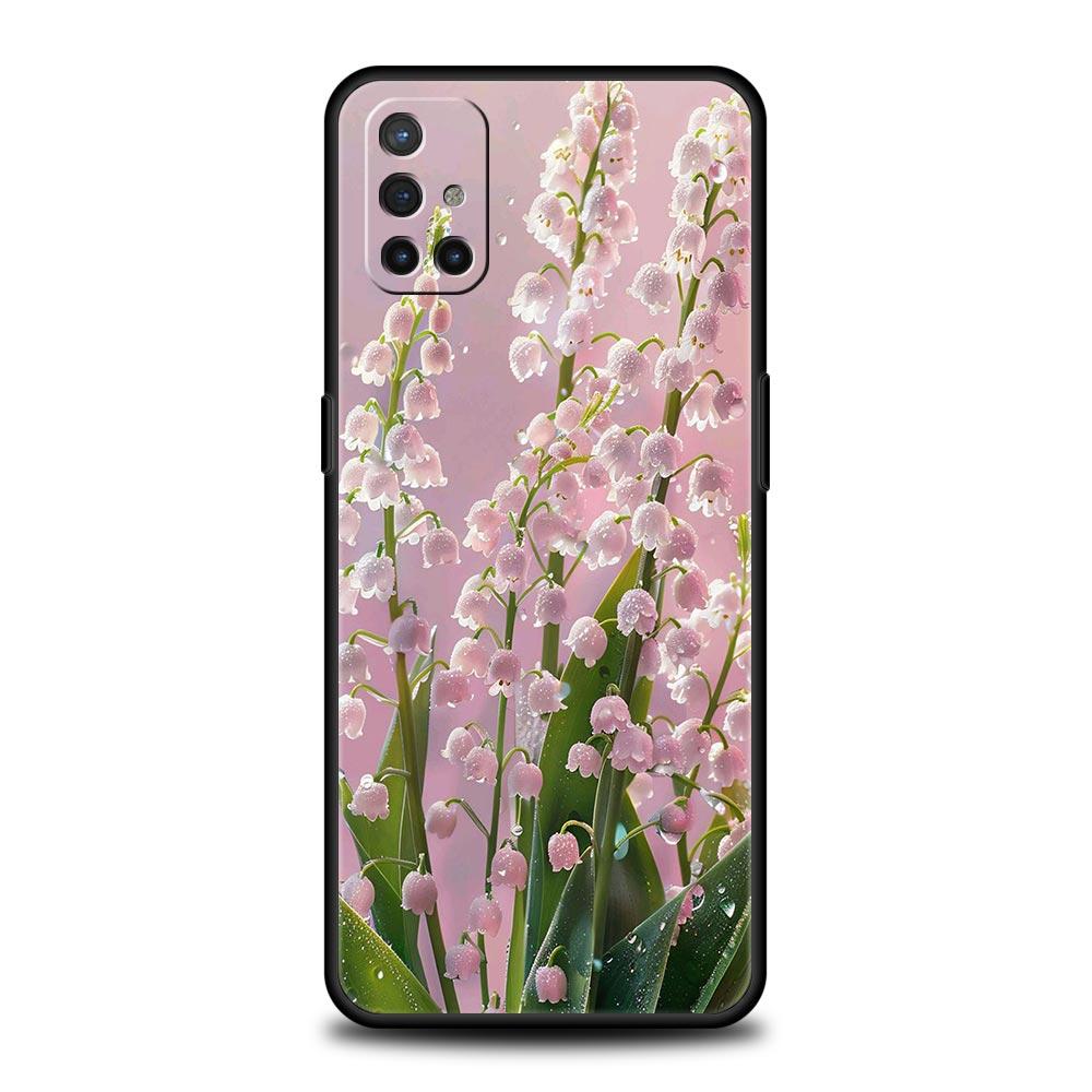 Coque de téléphone florale transparente Muguet pour Oneplus 13R 13 12R 11 10T 10R Nord N100 N200 N10 10 9 9R 9RT CE 3 2 Pro TPU souple