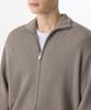 Musinsa Standard Cotton High-Neck Zip-Up [Taupe]